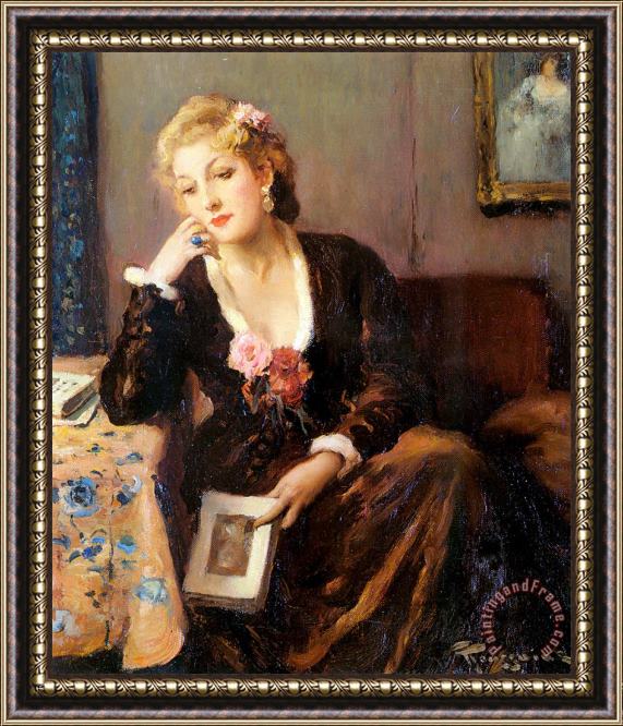 Fernand Toussaint Faraway Thoughts Framed Painting