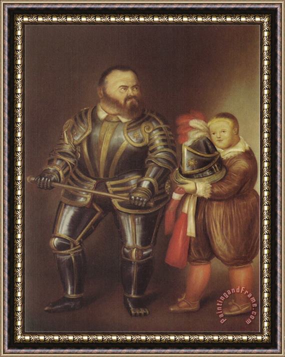 fernando botero Alof of Vignancourt After Caravaggio Framed Painting