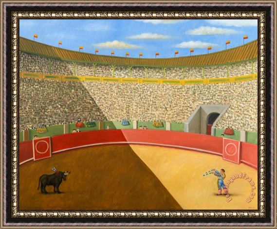 Fernando Botero Arena, 2004 Framed Painting