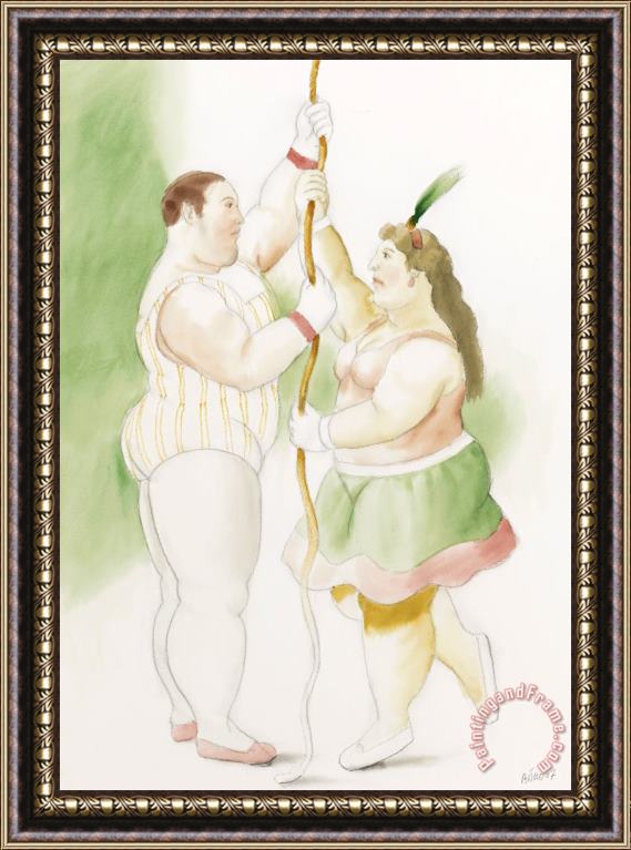 Fernando Botero Circus Act, 2007 Framed Painting