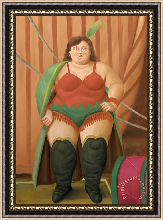 Fernando Botero Circus Woman, 2007 Framed Print