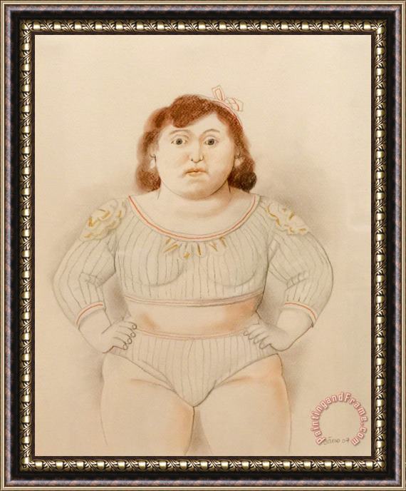 Fernando Botero Circus Woman, 2007 Framed Print