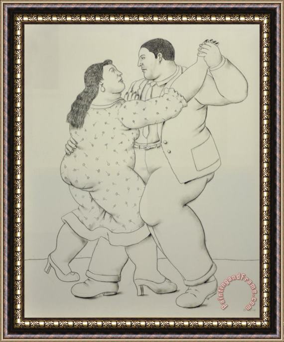 Fernando Botero Dancers, 2014 Framed Print