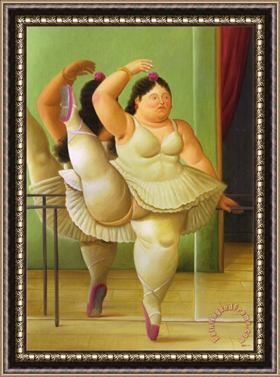 Analytiker hjælpe Triumferende fernando botero Dancers at The Bar Framed Painting for sale -  paintingandframe.com