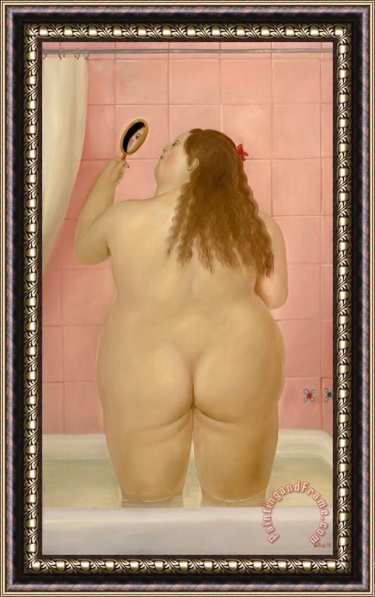 Fernando Botero El Bano, 1978 Framed Print