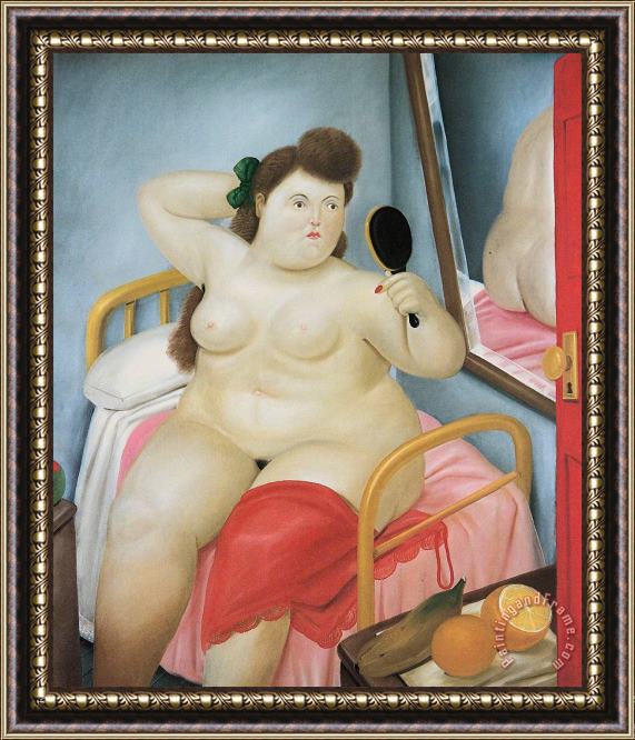 Fernando Botero La Toilette, 1982 Framed Painting