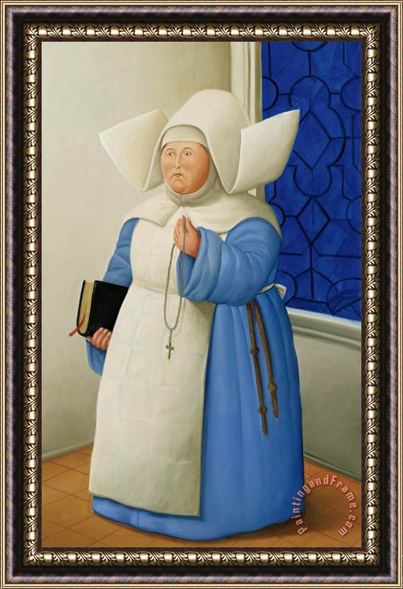 Fernando Botero Mother Superior Framed Print