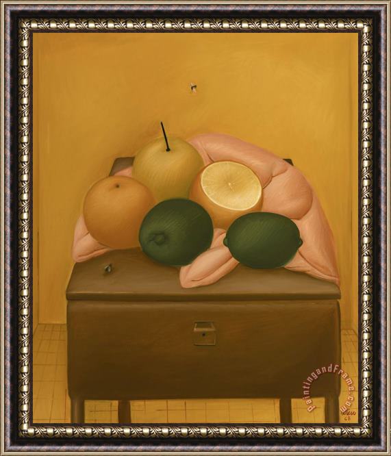 Fernando Botero Naranjas Y Limones, 1968 Framed Print