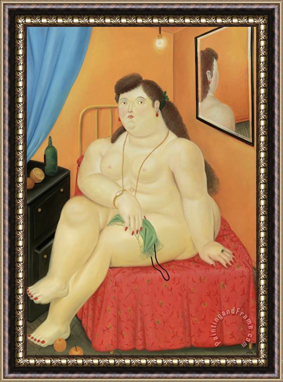 Fernando Botero Nude, 1983 Framed Print