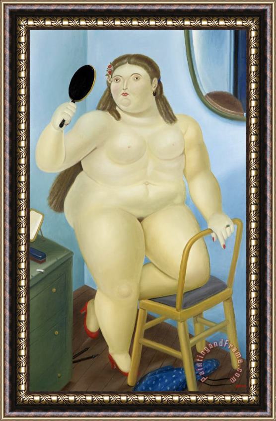 Fernando Botero Nude Framed Painting