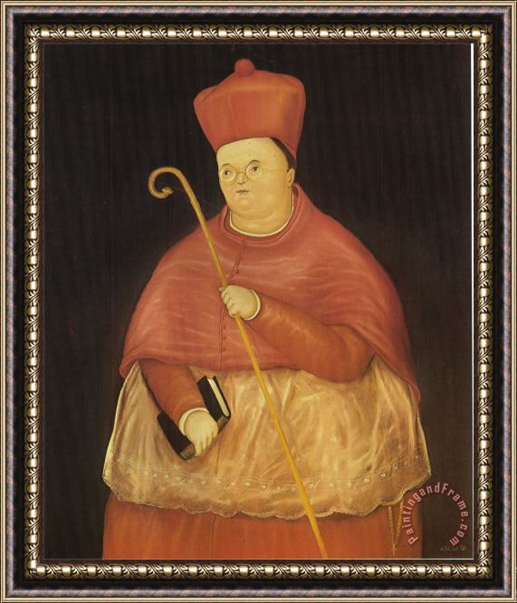 fernando botero Nuncio Framed Painting