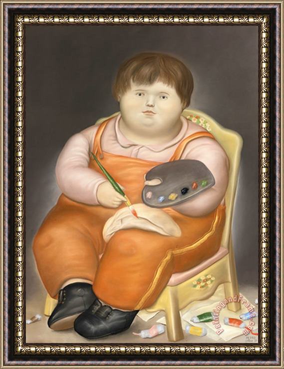 Fernando Botero Pedro Pintor, 1973 Framed Painting