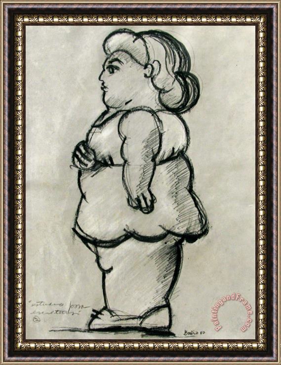 Fernando Botero Sin Titulo, 1980 Framed Print
