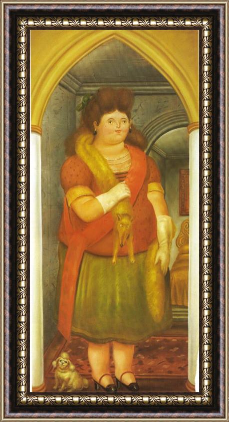 fernando botero The Palace 1 Framed Painting