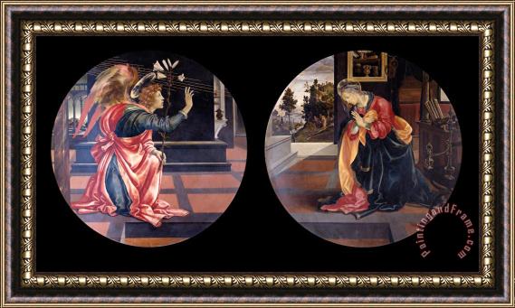 Filippino Lippi Annunciation Framed Print