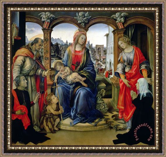 Filippino Lippi Madonna and Child Framed Painting