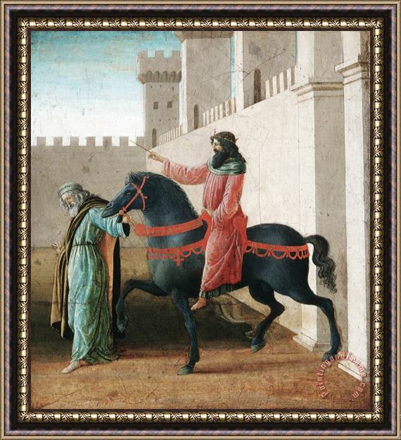 Filippino Lippi Mordecai Framed Painting