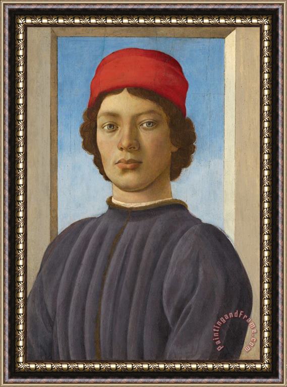 Filippino Lippi Portrait Of A Youth Framed Painting