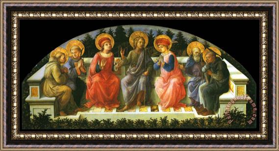 Filippino Lippi Seven Saints Framed Print