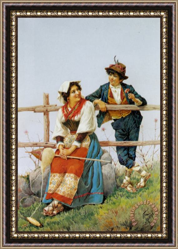 Filippo Indoni The Courtship Framed Print