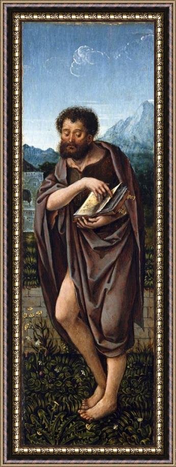 Follower of Barend van Orley Saint John The Baptist Framed Painting