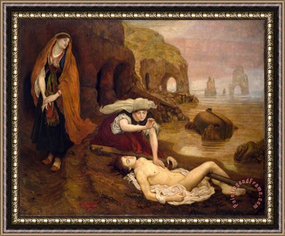 Ford Madox Brown Finding of Don Juan by Haidee Framed Print