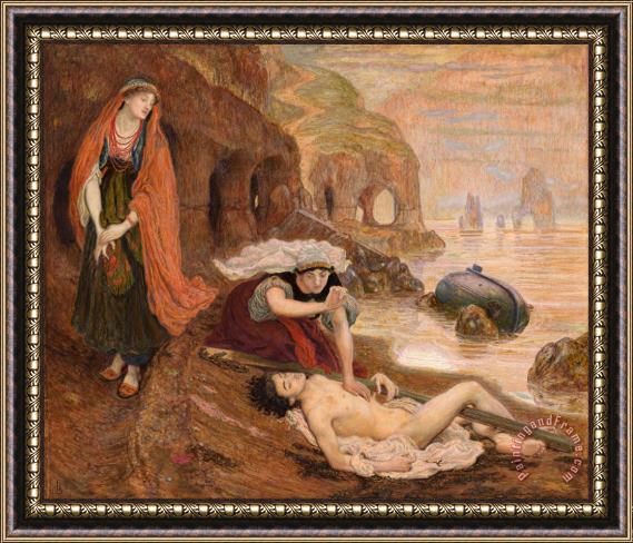 Ford Madox Brown The Finding of Don Juan by Haidee Framed Print