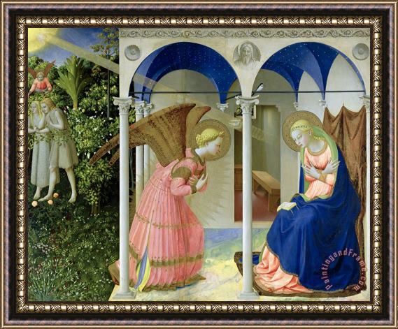 Fra Angelico The Annunciation Framed Painting
