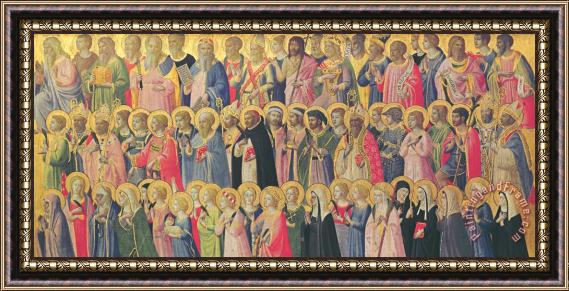 Fra Angelico The Forerunners Of Christ With Saints And Martyrs Framed Painting