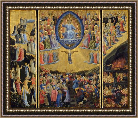 Fra Angelico The Last Judgement (winged Altar) Framed Print