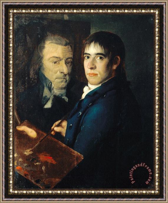 Francesc Lacoma i Sans Self Portrait Framed Painting