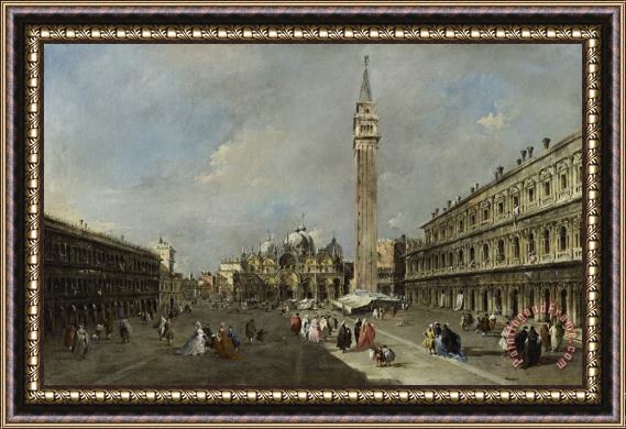Francesco Guardi The Piazza San Marco, Venice Framed Print