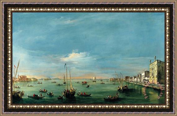 Francesco Guardi View of The Giudecca Canal And The Zattere Framed Print