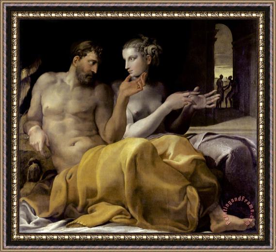 Francesco Primaticcio Ulysses And Penelope Framed Print