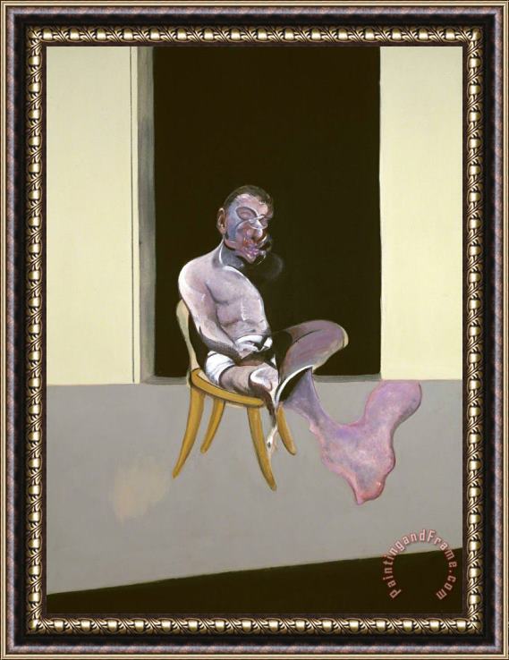 Francis Bacon August Triptych, Right Panel, 1972 Framed Painting