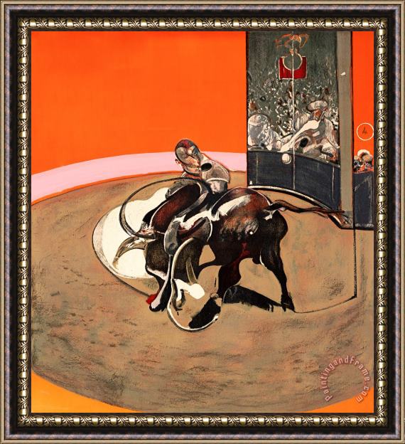 Francis Bacon Etude Pour Une Corrida, 1971 Framed Painting