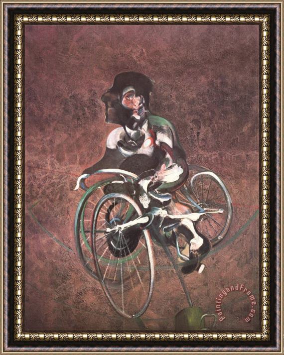 Francis Bacon Georges Cyclist, 1995 Framed Painting