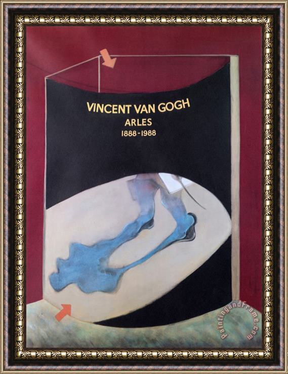 Francis Bacon Hommage to Vincent Van Gogh, 1989 Framed Print