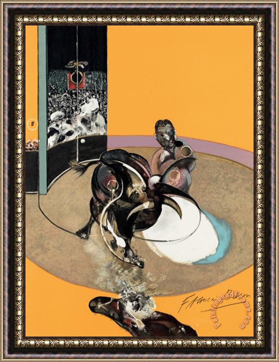 Francis Bacon Miroir De La Tauromachie, 1990 Framed Painting