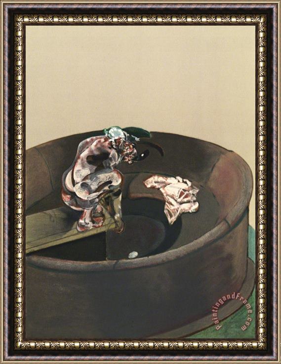 Francis Bacon Portrait of George Dyer Crouching, 1966 Framed Painting