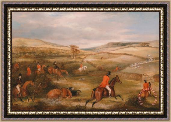 Francis Calcraft Turner The Berkeley Hunt, 1842 The Chase Framed Print