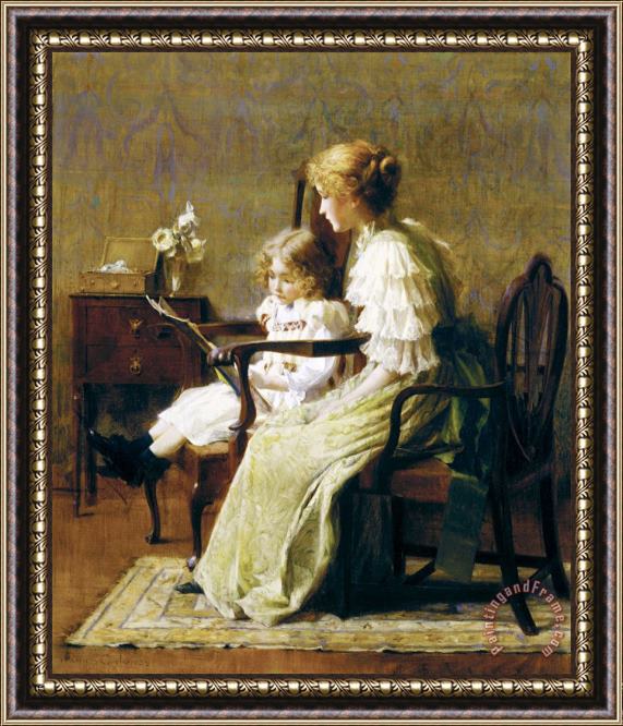 Francis Coates Jones Mother And Child Framed Painting