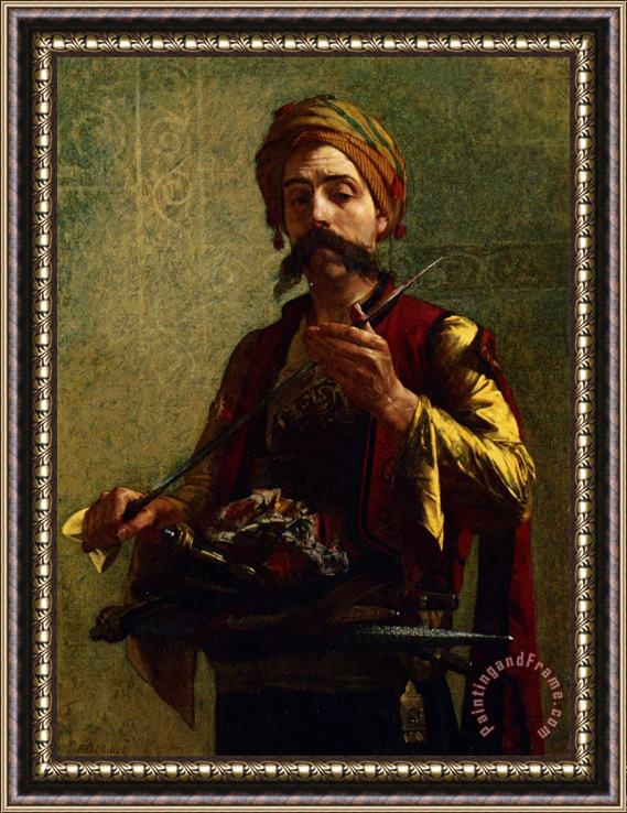 Francis Davis Millet The Turkish Soldier Framed Print