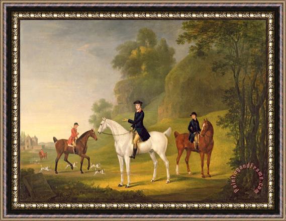 Francis Sartorius Lord Bulkeley and his Harriers Framed Painting