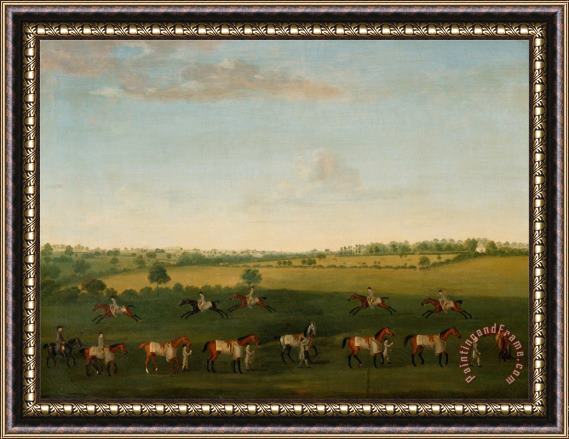 Francis Sartorius Sir Charles Warre Malet's String of Racehorses at Exercise Framed Print
