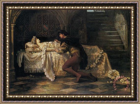 Francis Sidney Muschamp Romeo And Juliet Framed Painting