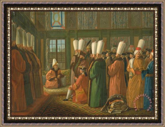 Francis Smith The Grand Vizier Giving Audience to The English Ambassador Framed Print
