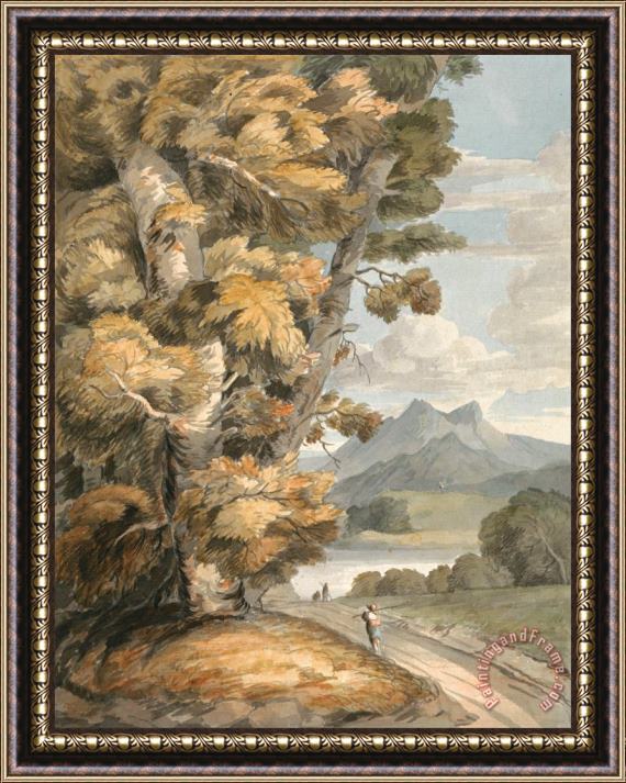 Francis Swaine The Road to The Lake Framed Painting