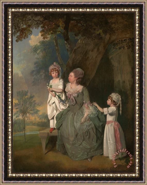 Francis Wheatley Mrs. Barclay And Her Children Framed Painting