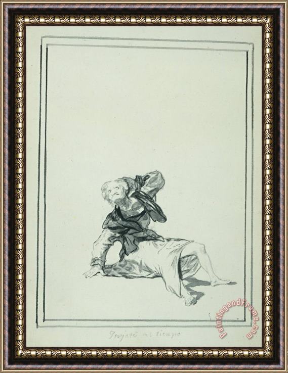 Francisco De Goya Accuse The Time Framed Print